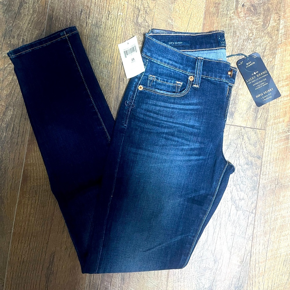 NWT Lucky Brand Sophia skinny ankle jeans with stretch
